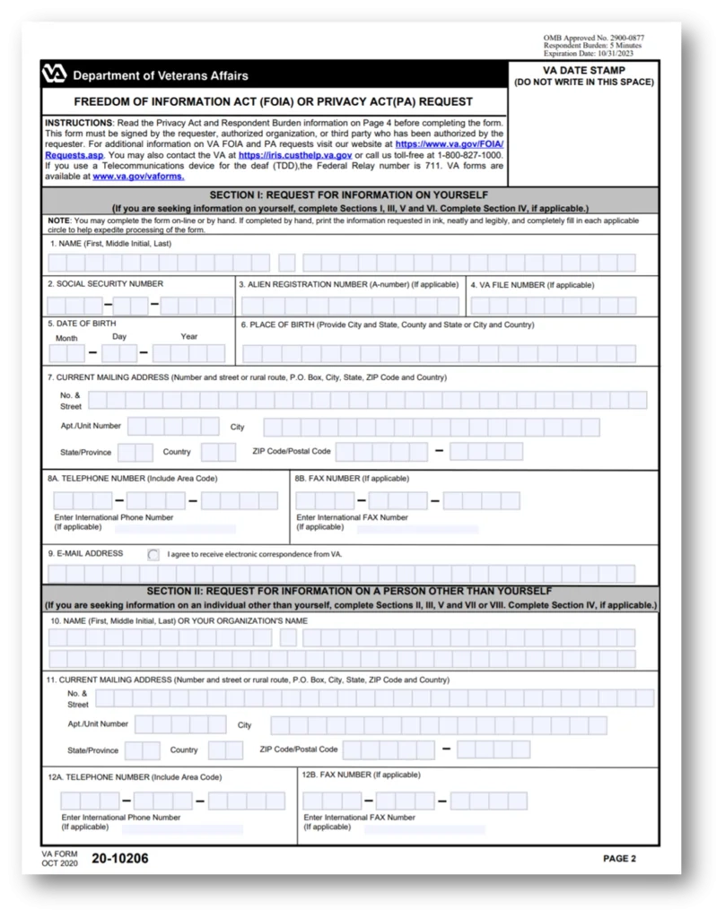 Va Form 2023