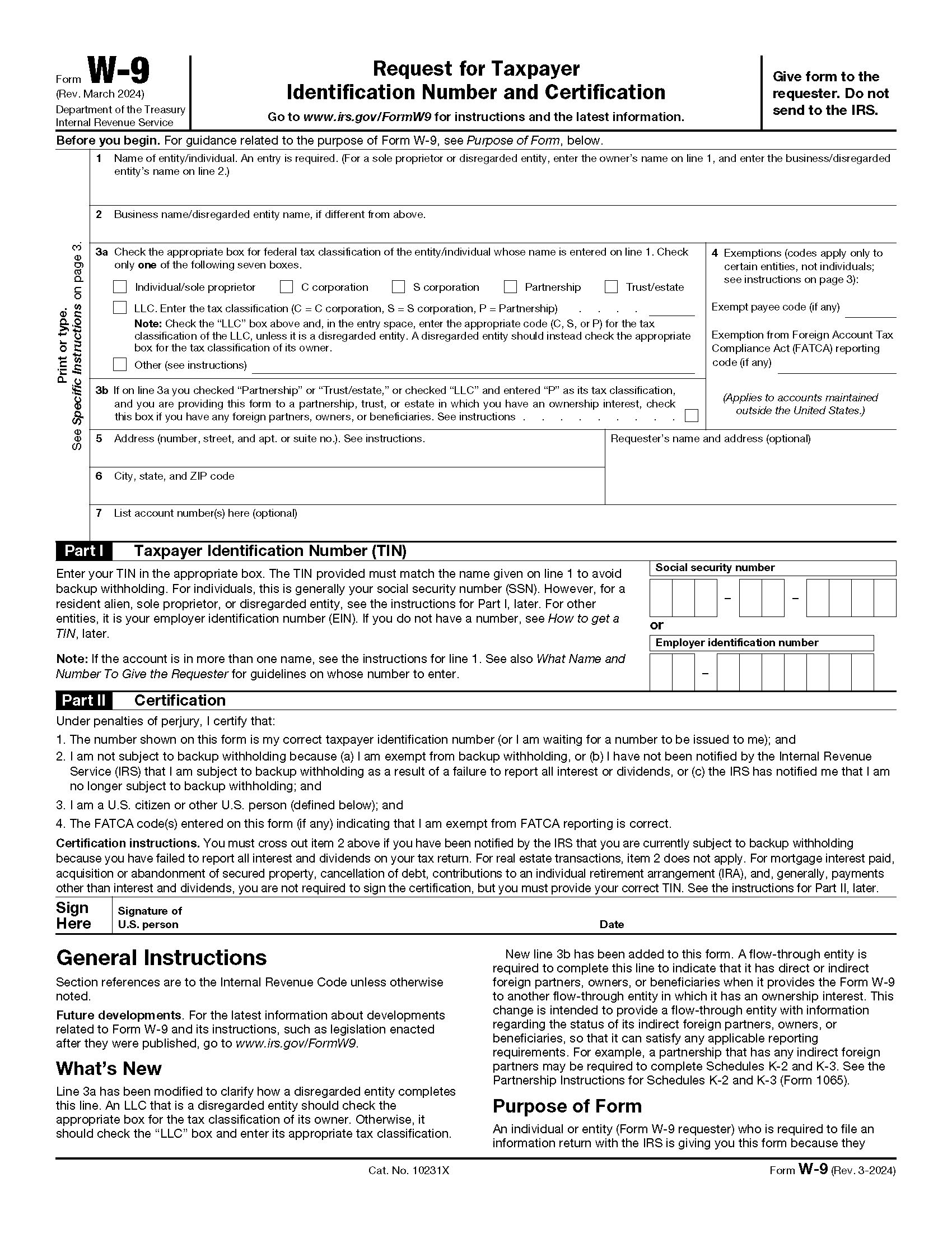 What Is A W9 Form Form