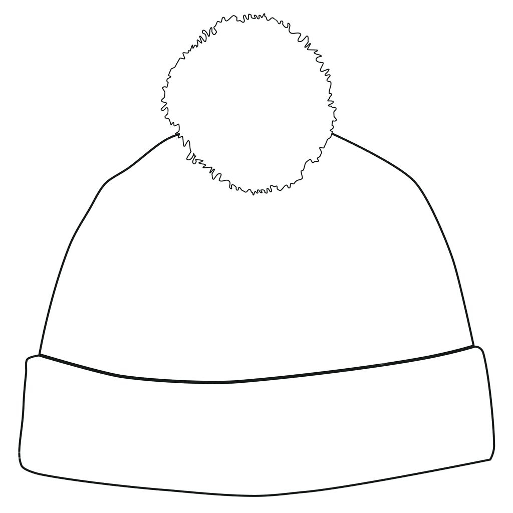 Winter Beanie Template Design A Winter Hat Printable Winter 