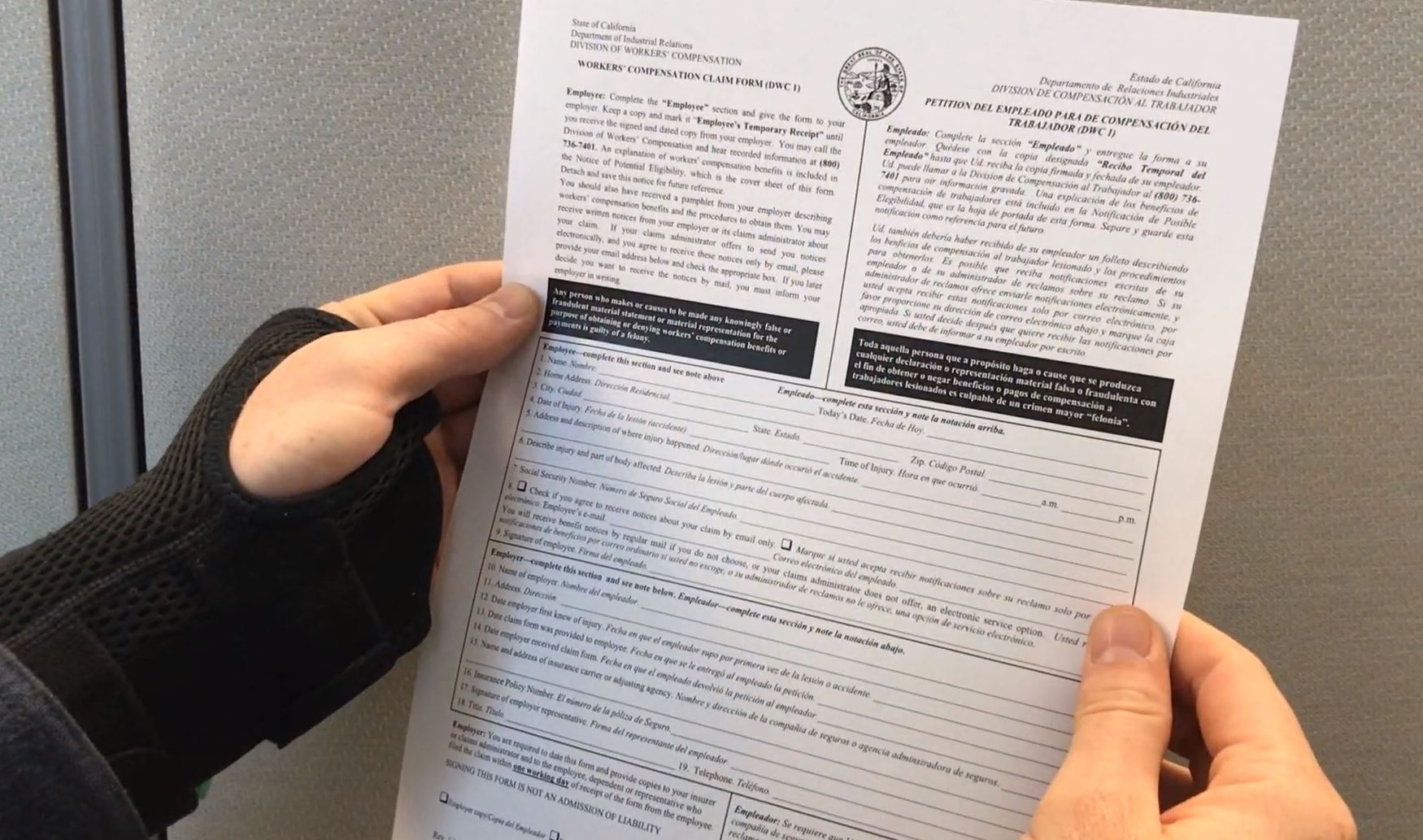 State Of California Dwc Forms
