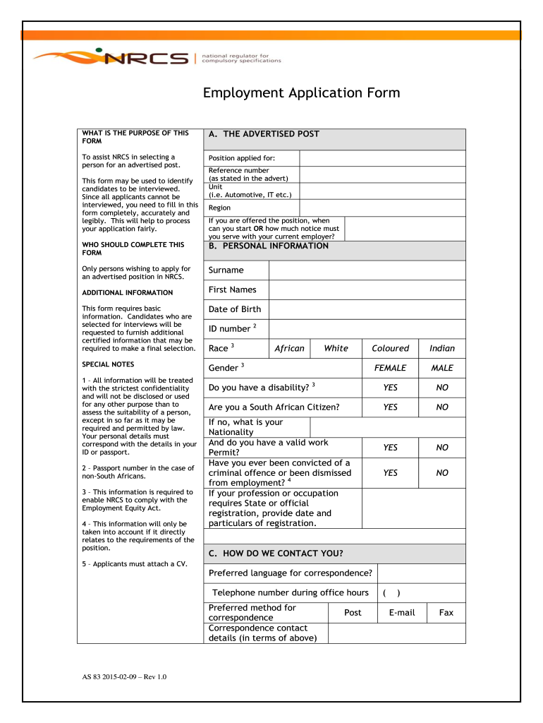 Z83 Form 2025 Editable