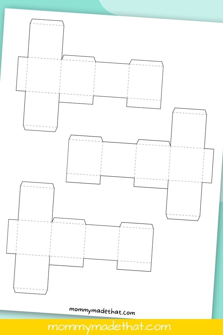 Cube Printable Template