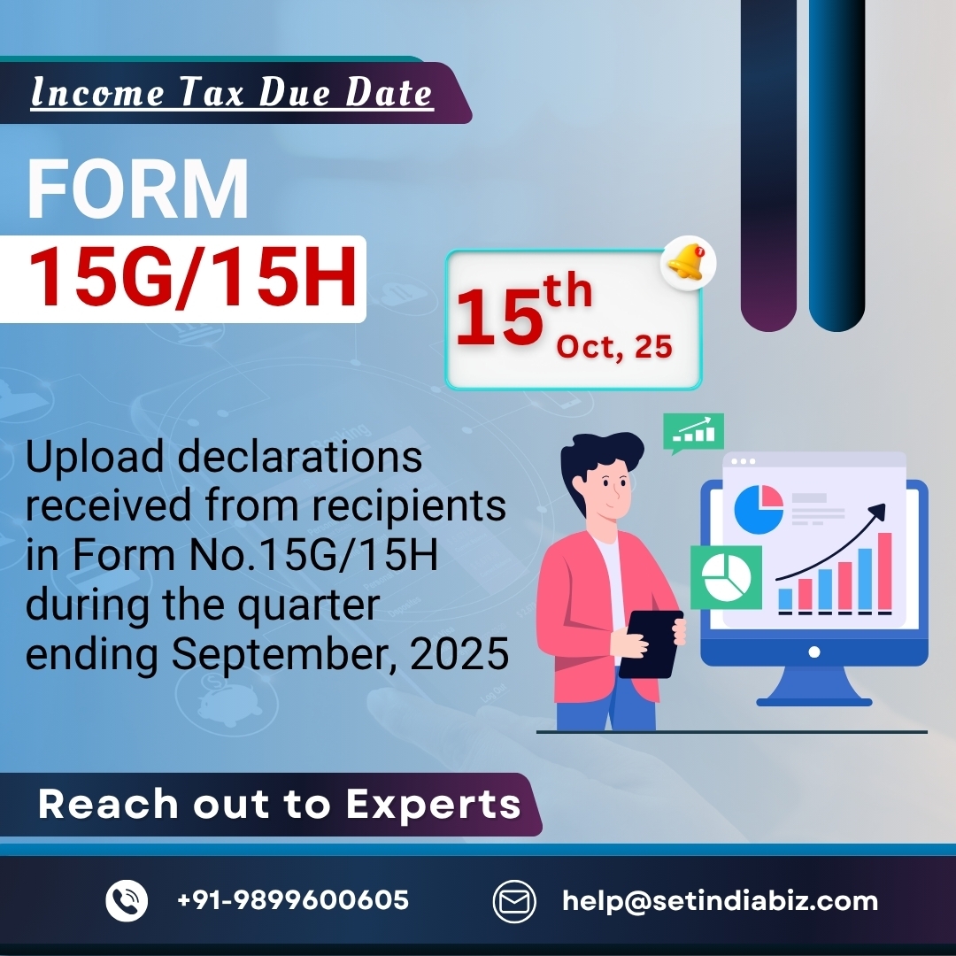itr due date alert filing form no 15g 15h due date is too