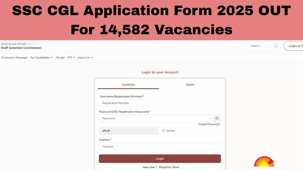 ssc cgl apply online 2025 application form for 14582 vacancies at