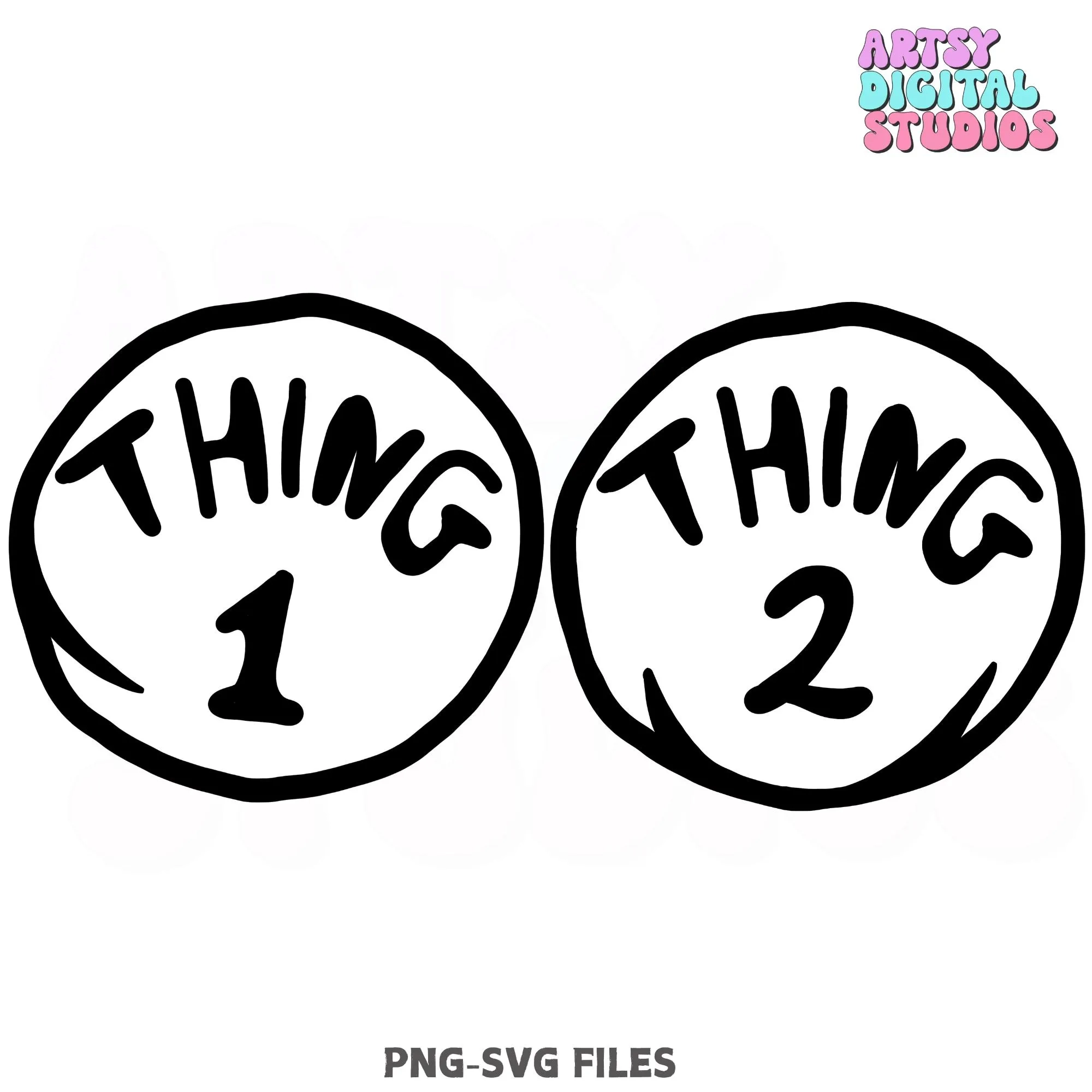 thing 2 printable image etsy